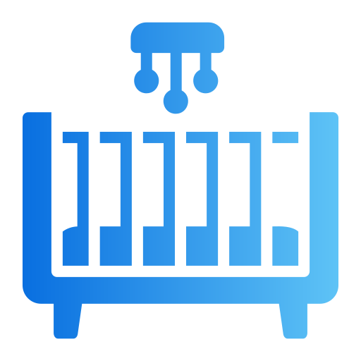 Baby bed Generic gradient fill icon