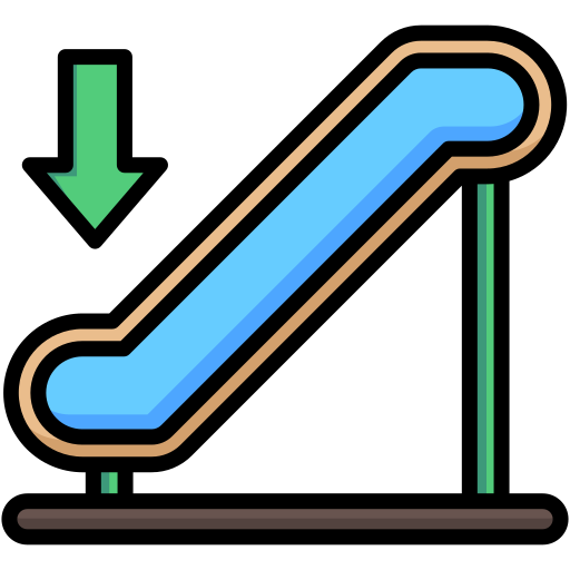 escalera mecánica Generic color lineal-color icono