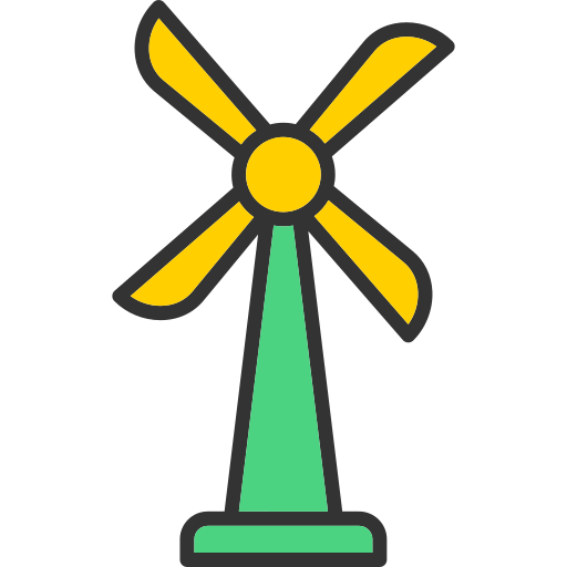 Wind turbine Generic color lineal-color icon