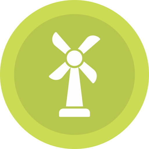 turbina wiatrowa Generic color fill ikona