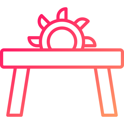 sierra de mesa Generic gradient outline icono