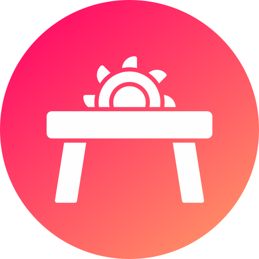 Table saw Generic gradient fill icon