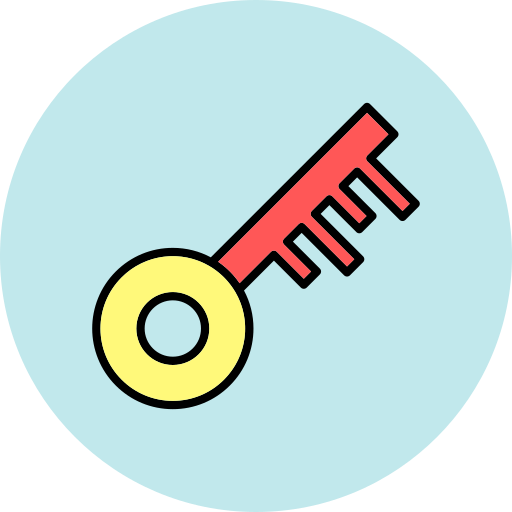鍵 Generic color lineal-color icon