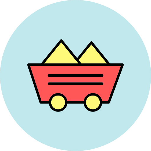 Mining cart Generic color lineal-color icon