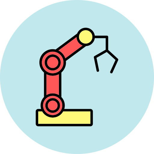 braccio robotico Generic color lineal-color icona