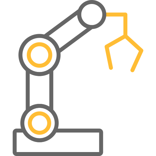 braccio robotico Generic color outline icona