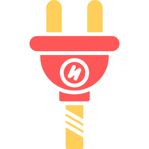 Electric plug Generic color fill icon