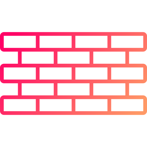 muro di mattoni Generic gradient outline icona
