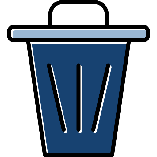pojemnik na śmieci Generic color lineal-color ikona