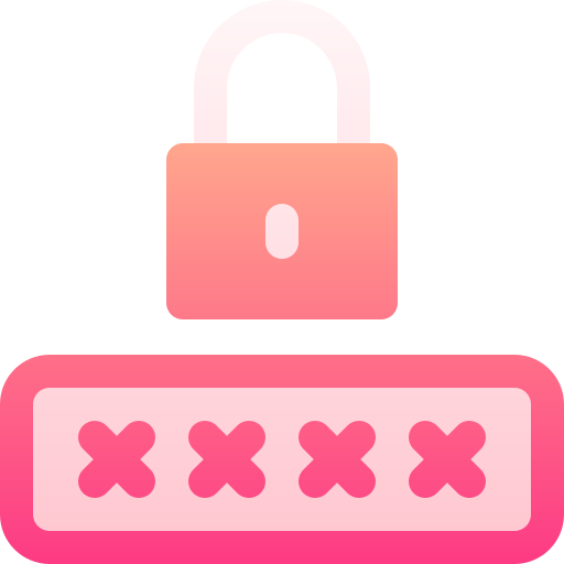 wachtwoord Basic Gradient Gradient icoon