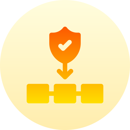 system bezpieczeństwa Basic Gradient Circular ikona