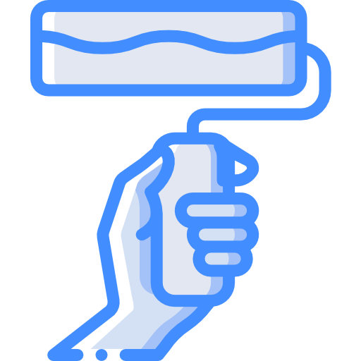 Paint roller Basic Miscellany Blue icon