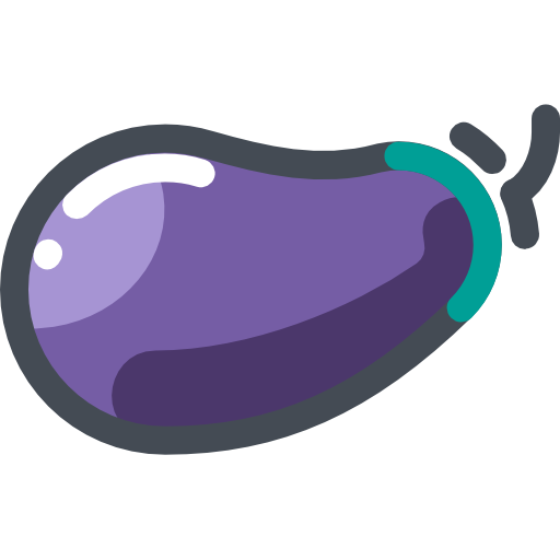 aubergine Sergei Kokota Lineal Color icon