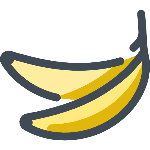 banana Sergei Kokota Lineal Color Ícone