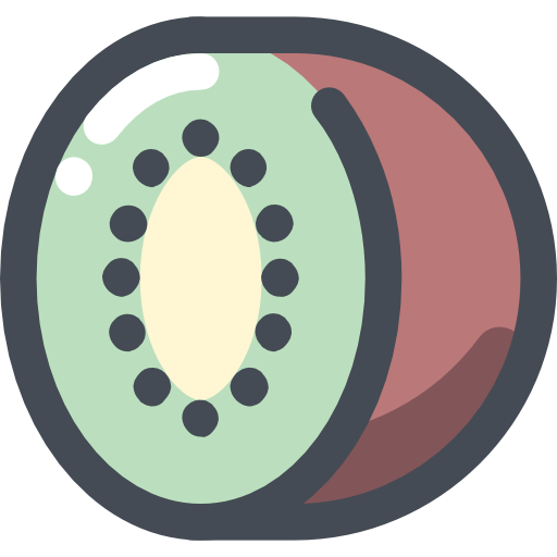 kiwi Sergei Kokota Lineal Color ikona