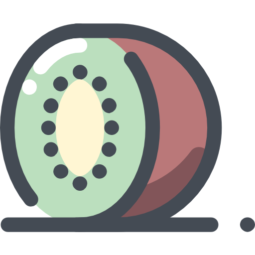 kiwi Sergei Kokota Lineal Color ikona
