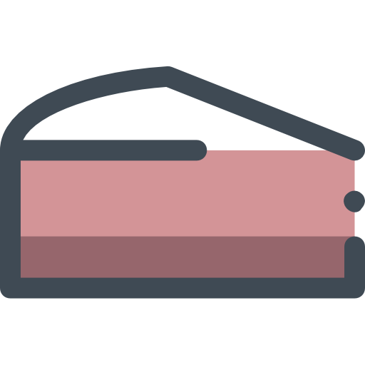 stück kuchen Sergei Kokota Lineal Color icon