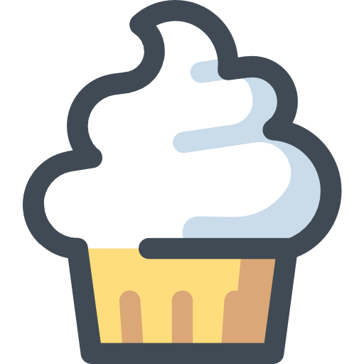 cupcake Sergei Kokota Lineal Color icon
