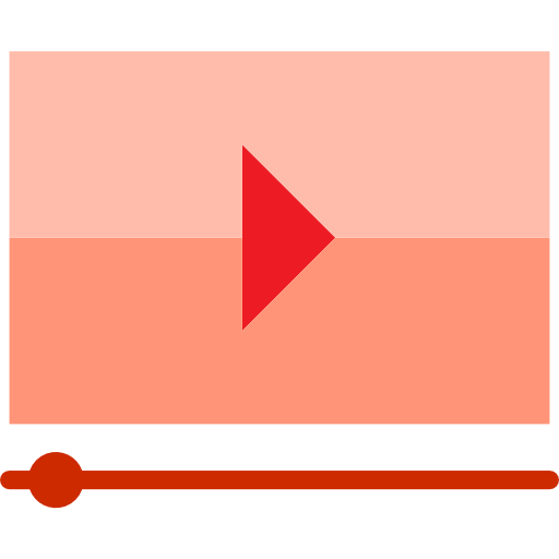 videomarketing srip Flat icoon