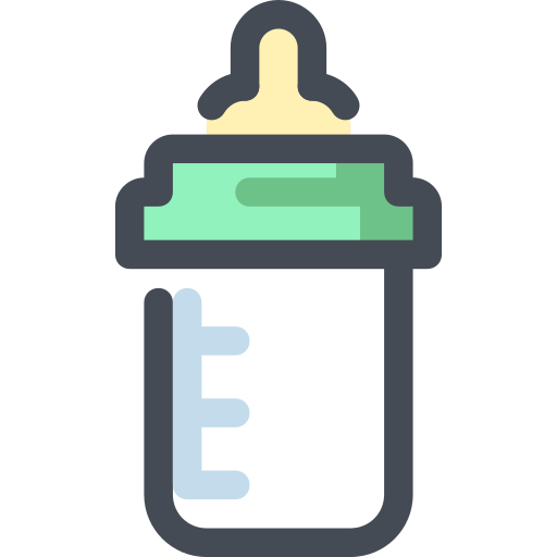 Baby bottle Sergei Kokota Lineal Color icon