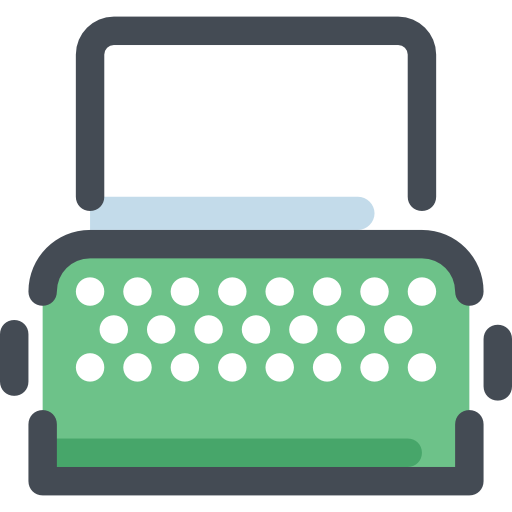 Typewriter Sergei Kokota Lineal Color icon