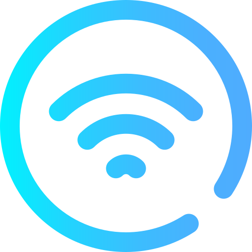 Сигнал wi-fi Super Basic Omission Gradient иконка