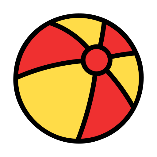 pallone da spiaggia Generic color lineal-color icona