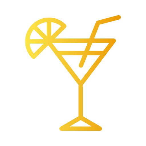 cocktail Generic gradient outline icoon