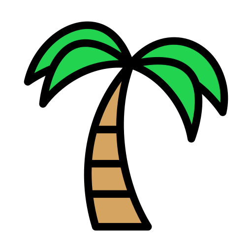 Coconut tree Generic color lineal-color icon