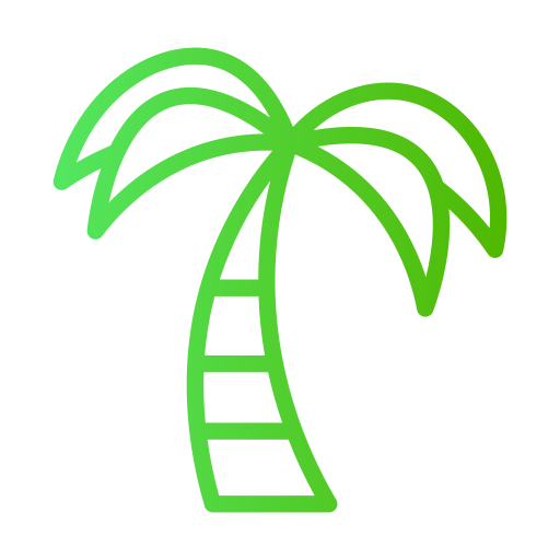 albero di cocco Generic gradient outline icona
