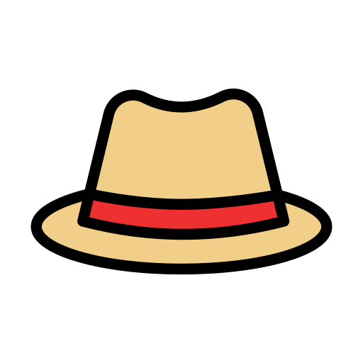 sombrero de fieltro Generic color lineal-color icono