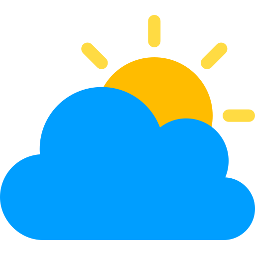 nuvole e sole Generic color fill icona
