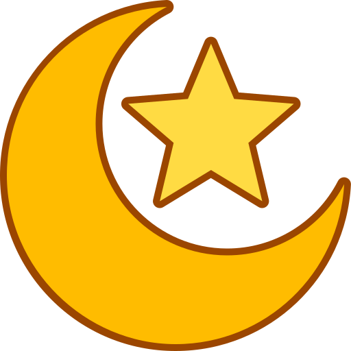 luna y estrellas Generic color lineal-color icono