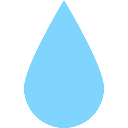 goccia d'acqua Generic color fill icona