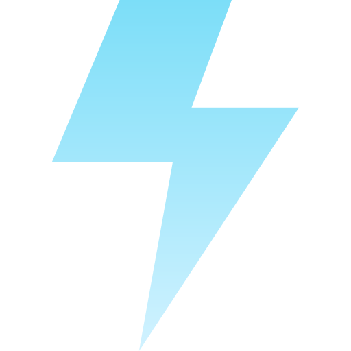 Thunder bolt Generic gradient fill icon