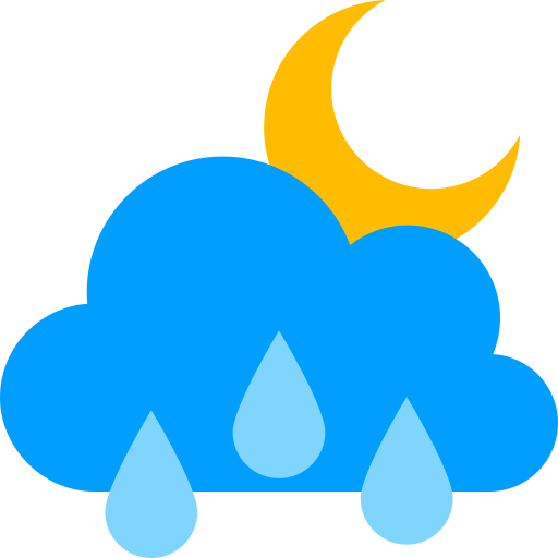 noche lluviosa Generic color fill icono