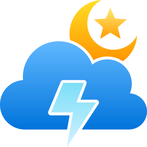 Cloudy night Generic gradient fill icon