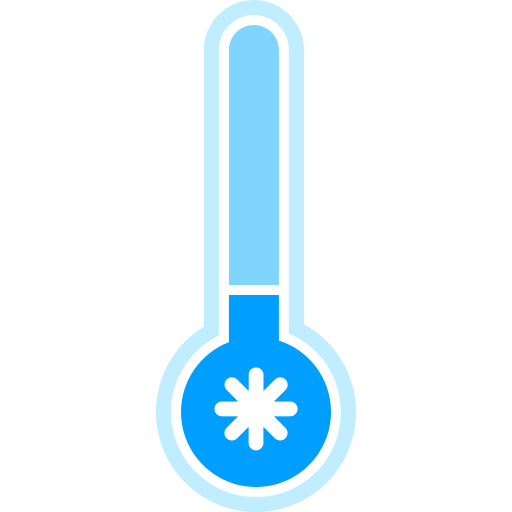 temperatura fría Generic color fill icono