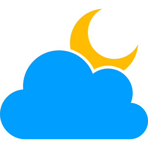 曇りの夜 Generic color fill icon