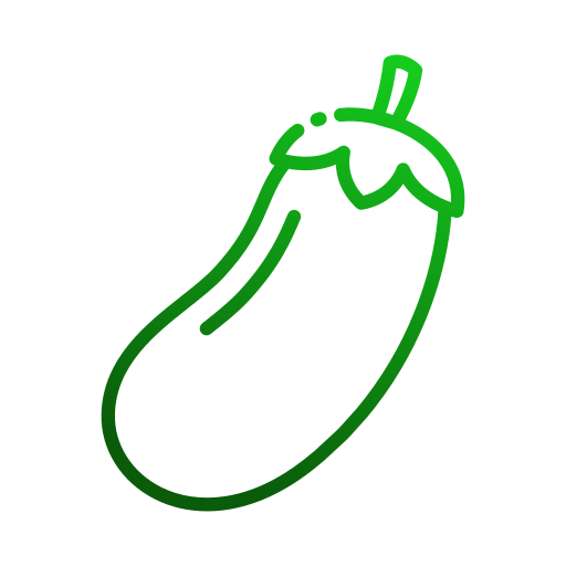 Eggplant Generic gradient outline icon