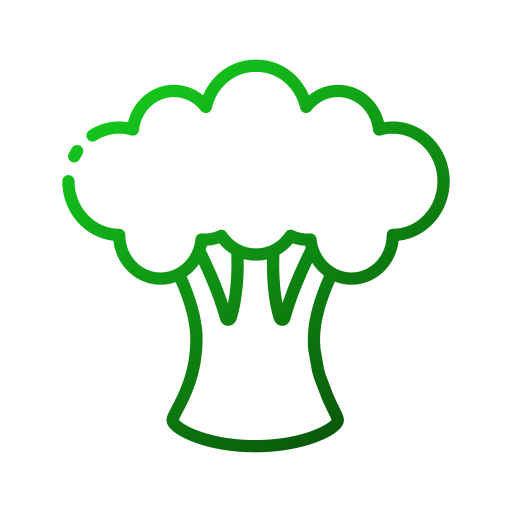 broccoli Generic gradient outline icona