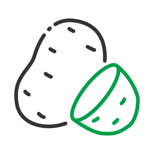 aardappel Generic color outline icoon