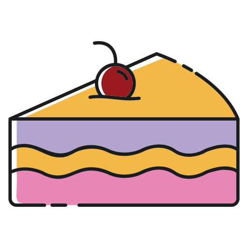 pedazo de pastel Generic color lineal-color icono