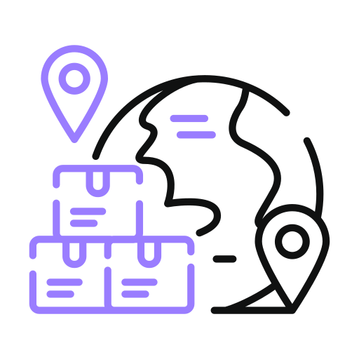 Worldwide shipping Generic color outline icon