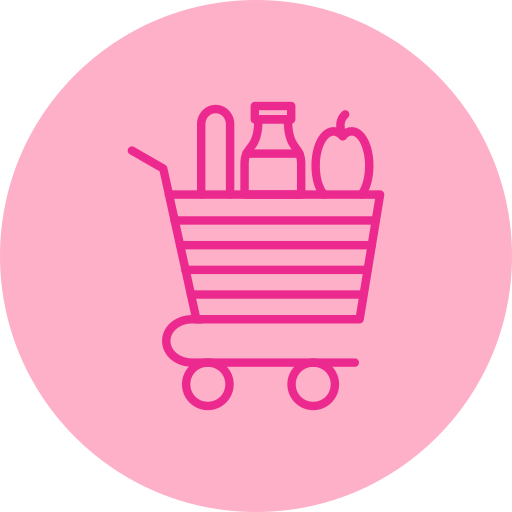 Grocery cart Generic color fill icon