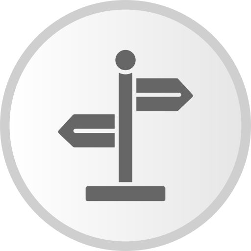 Directional sign Generic gradient fill icon