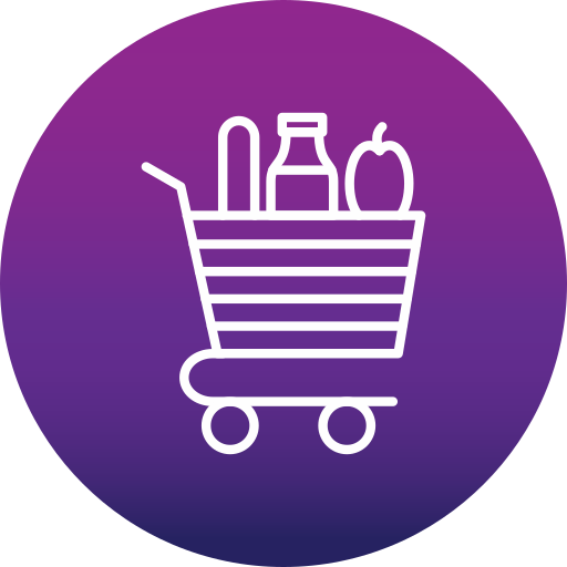 Grocery cart Generic gradient fill icon