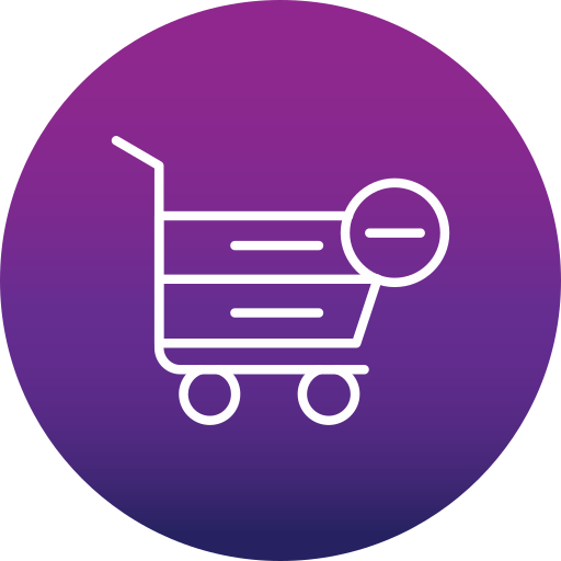 Remove from cart Generic gradient fill icon