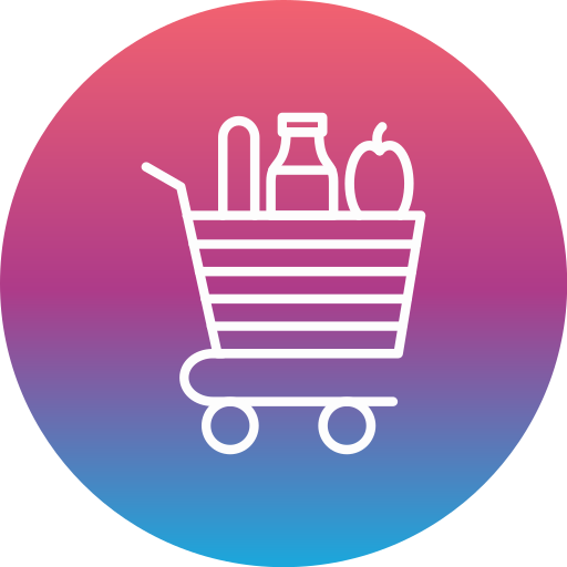 Grocery cart Generic gradient fill icon