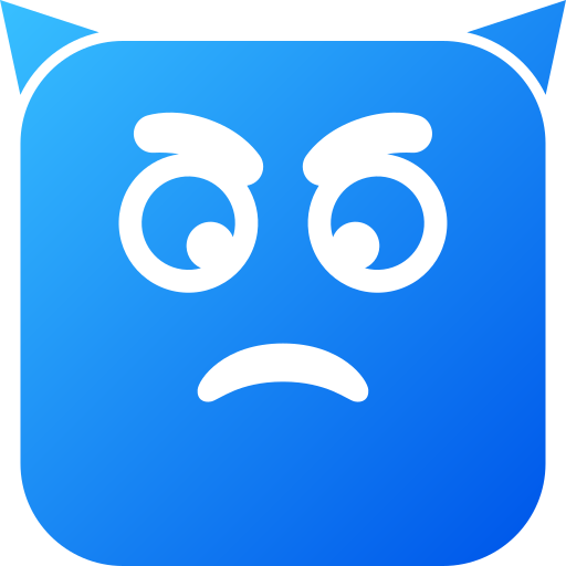 Angry face Generic gradient fill icon